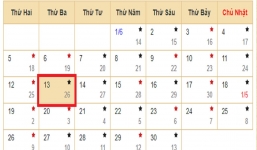 Xem lịch âm hôm nay 13/06 - Tra cứu âm lịch hôm nay ngày 26/4/2023 là ngày tốt hay xấu? Lịch vạn niên 13/6/2023