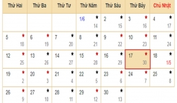 Xem lịch âm hôm nay 17/06 - Tra cứu âm lịch hôm nay ngày 30/4/2023 là ngày tốt hay xấu? Lịch vạn niên 17/6/2023