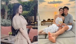 Bạn gái Đoàn Văn Hậu khoe vóc dáng 'siêu thực' qua camera thường, làn da trắng phát sáng