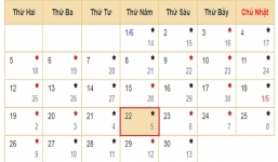 Xem lịch âm hôm nay 22/06 - Tra cứu âm lịch hôm nay ngày 5/5/2023 là ngày tốt hay xấu? Lịch vạn niên 22/6/2023