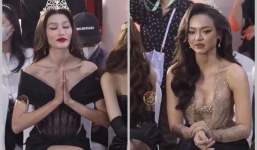 Á hậu Quỳnh Châu chắp tay cầu nguyện, Mai Ngô biểu cảm 'xịt keo' khi nghe câu hỏi khó của Minh Tú