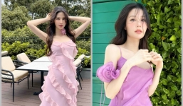 Diễm My 9X diện váy hai dây khoe dáng mảnh mai, được khen đẹp tựa nàng thơ