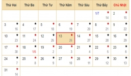 Xem lịch âm hôm nay 13/7 - Tra cứu âm lịch hôm nay ngày 13/7/2023 là ngày tốt hay xấu? Lịch vạn niên 13/7/2023