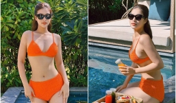 Hoa hậu Đoàn Thiên Ân diện bikini khoe thân hình đồng hồ cát, tình tin đồn liền phản ứng cực hài hước