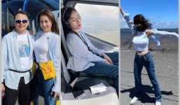 Phương Oanh hé lộ cái hết 'hết hồn' khi bị Shark Bình dụ đi trải nghiệm bay trực thăng ngắm miệng núi lửa