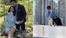 Biểu cảm của thiếu gia Trà Vinh khi thấy Quỳnh Lương thân mật cùng đồng nghiệp nam