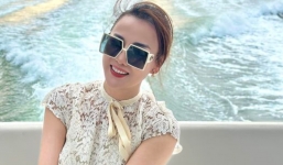 Phương Oanh khoe nhan sắc xinh đẹp, phản ứng thế nào khi được bà xã Công Lý gọi là 'mẹ bầu'?