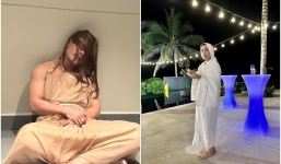 Dàn sao Việt 'quẩy tưng bừng', xô nhau xuống hồ bơi ở đám cưới Puka - Gin Tuấn Kiệt