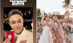 Puka - Gin Tuấn Kiệt 'chơi trội' khi chuẩn bị quà mừng bằng vàng cho khách mời may mắn nhất