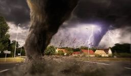 Bé trai 4 tháng tuổi sống sót thần kỳ khi bị lốc xoáy cuốn bay lên không trung