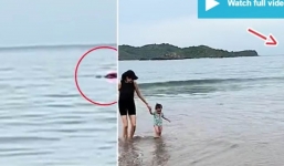 Hoảng hồn khi chứng kiến khoảnh khắc một người đàn ông bị quái vật bí ẩn 'nuốt chửng' trên mặt biển