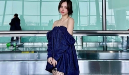 U40 bị nhầm tưởng nữ sinh cấp ba, bạn gái Huỳnh Anh gặp sự cố 'dở khóc dở cười' ở sân bay khi đi cùng con gái