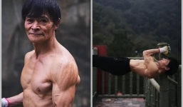 Cụ ông 70 tuổi sở hữu thân hình cường tráng, cơ bụng 8 múi săn chắc, đến trai trẻ cũng phải chào thua