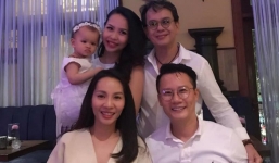 Lần đầu lộ diện mặt con gái vừa chào đời của nhạc sĩ Đức Huy với vợ kém 44 tuổi