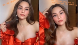 Hết mặc quần đan dây lộ xương chậu, Hồ Ngọc Hà tiếp tục diện áo trễ vai khoe vòng 1