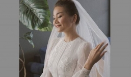 Thanh Hằng đăng ảnh mặc áo cưới, fan 'réo tên' Hà Anh Tuấn