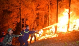 Công an Hà Tĩnh tạm giữ một người nghi gây cháy thông