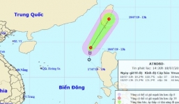 Thông tin mới nhất về áp thấp nhiệt đới trên biển Đông