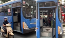 Tài xế xe buýt phun nước bọt, thách thức người đi đường ở TP.HCM bị đình chỉ
