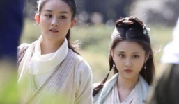 Bức ảnh bị chụp lén không qua chỉnh sửa của Triệu Lệ Dĩnh khi đứng cạnh đàn em