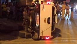 Vụ xe bán tải tông xe máy ở Thanh Hóa: Tài xế đã ra đầu thú