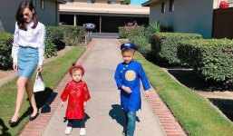 Lộ ảnh hiếm hoi của con trai Ngô Kiến Huy khi xuất hiện bên mẹ ruột