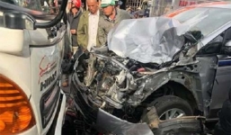 Vụ thiếu tá quân đội tông chết cô gái 18 tuổi: Một người mặc áo ngành điện lực nhận thay?