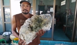 Đi nhặt rác, người đàn ông bất ngờ tìm thấy cục sáp giá trị lên đến 16,7 tỷ đồng