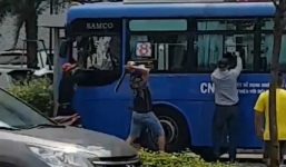 Xác định danh tính được một đối tượng trong vụ nhóm côn đồ đập phá xe buýt