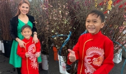Mặc bố ruột chối bỏ, con trai Ngô Kiến Huy vẫn vui vẻ sắm Tết bên Thanh Thảo