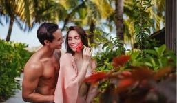 Hồ Ngọc Hà bị lộ chi tiết lạ khi khoe bikini gợi cảm bên Kim Lý