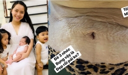 Hải Băng bất ngờ chia sẻ hình ảnh cận cảnh vòng 2 sau 3 lần sinh con