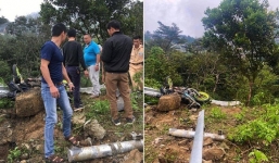 Hiện trường vụ tai nạn khiến 4 người tử vong ở Tam Đảo