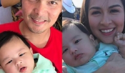 Vợ Đan Trường khoe ảnh con trai được vợ chồng 'mỹ nhân đẹp nhất Philipines' bế
