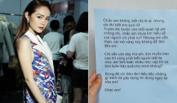 Minh Hằng hoang mang khi bị tố là kẻ thứ 3, vợ hợp pháp gửi thư 'dằn mặt'