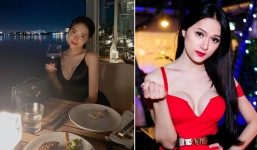 Hương Giang gợi cảm diện váy 2 dây khoét ngực, khoe vòng 1 đầy đặn sau khi trùng tu