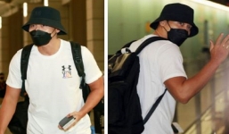 Tình cũ của Song Hye Kyo xuất hiện tại sân bay lúc nửa đêm: Bất ngờ với gương mặt