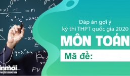 Đáp án gợi ý môn Toán tốt nghiệp THPT quốc gia năm 2020 mã đề 113