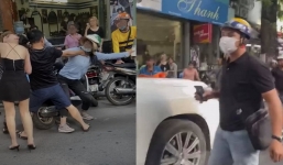 Xuất hiện người đàn ông đi cùng người vợ đánh ghen trên phố phố Lý Nam Đế: Bất ngờ thân phận