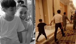 Kim Lý có hành động với con trai Hồ Ngọc Hà giữa lúc bạn gái chuẩn bị sinh con