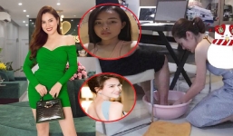 Hoa hậu quỳ xuống rửa chân cho chồng đại gia đáp trả gắt hơn Ngân 98 khi bị miệt thị ngoại hình