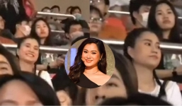 Thái độ khó hiểu của Lâm Vỹ Dạ trong clip quay lén trên khán đài trong đêm bóng đá từ thiện