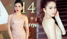 Táo bạo không kém Ngọc Trinh, Lệ Quyên diện váy hoa trong suốt trên thảm đỏ