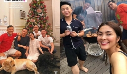 Chồng đại gia phản ứng lạ khi Tăng Thanh Hà ngồi thân mật với người đàn ông khác