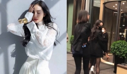 Dương Mịch tỏ thái độ khó chịu khi phát hiện có phóng viên chụp lén