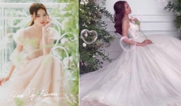 Ninh Dương Lan Ngọc bất ngờ đăng ảnh váy cưới hậu drama clip nóng trên web đen