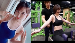 Nữ idol Nhật Bản khiến HLV phòng gym bối rối với những hành động tập gần