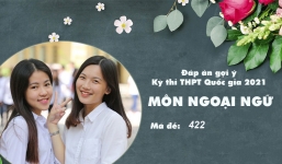 Đáp án môn Tiếng Anh mã đề 422 kỳ thi tốt nghiệp THPT Quốc gia năm 2021