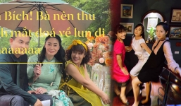 Tổng hợp ảnh hậu trường của 'Hương vị tình thân' chưa được lên sóng: Bà Xuân 'dằn mặt' bà Bích vì 'liếc mắt đưa tình'?