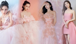 17 mỹ nhân Cbiz đọ sắc trong váy dạ hội màu hồng: Lộ Tư kiêu sa, Dương Mịch quyến rũ, Nhiệt Ba 'ngọt lịm' đến trùm cuối sến súa nổi da gà